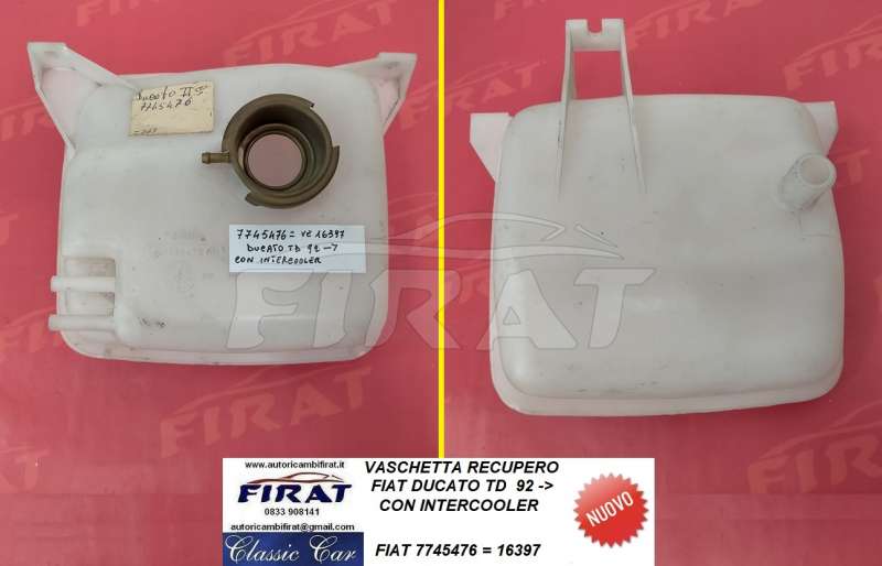 VASCHETTA RECUPERO FIAT DUCATO T.D. 92 -> (7745476)
